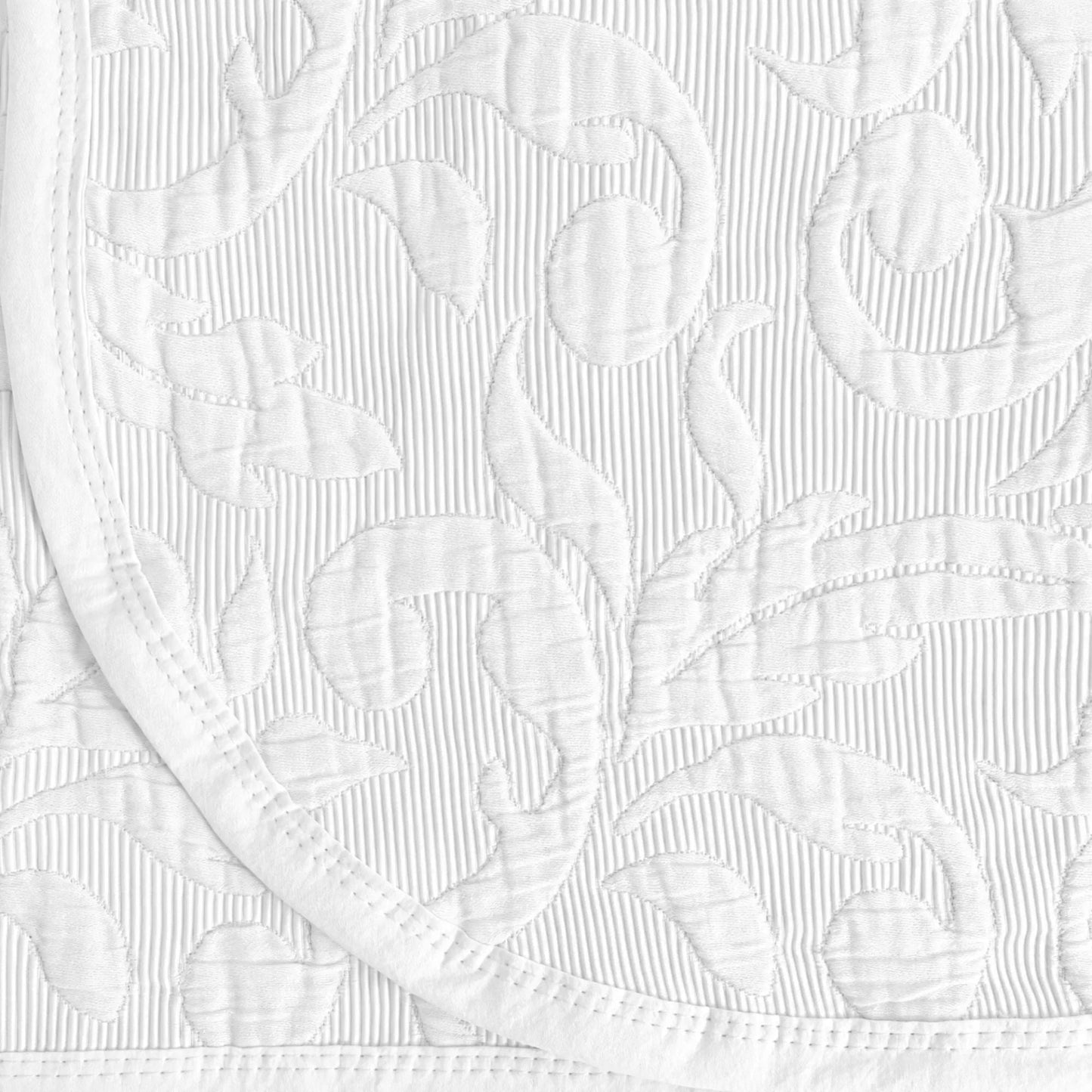 Finole Grand-Jasmin Matelassé Tagesdecke aus Giza 86 Baumwolle – 240 × 260 cm