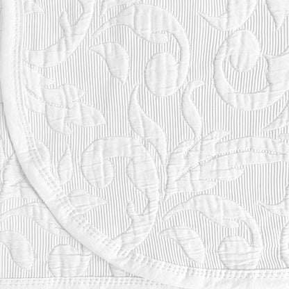 Finole Grand-Jasmin Matelassé Tagesdecke aus Giza 86 Baumwolle – 240 × 260 cm
