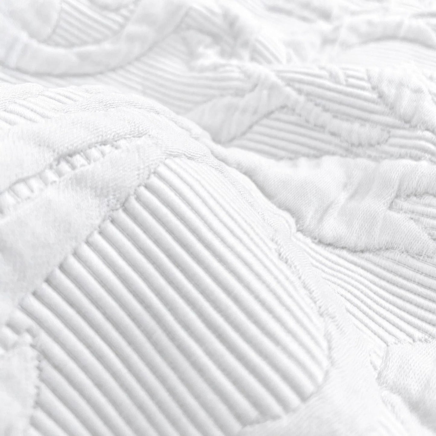 Finole Grand-Jasmin Matelassé Tagesdecke aus Giza 86 Baumwolle – 240 × 260 cm