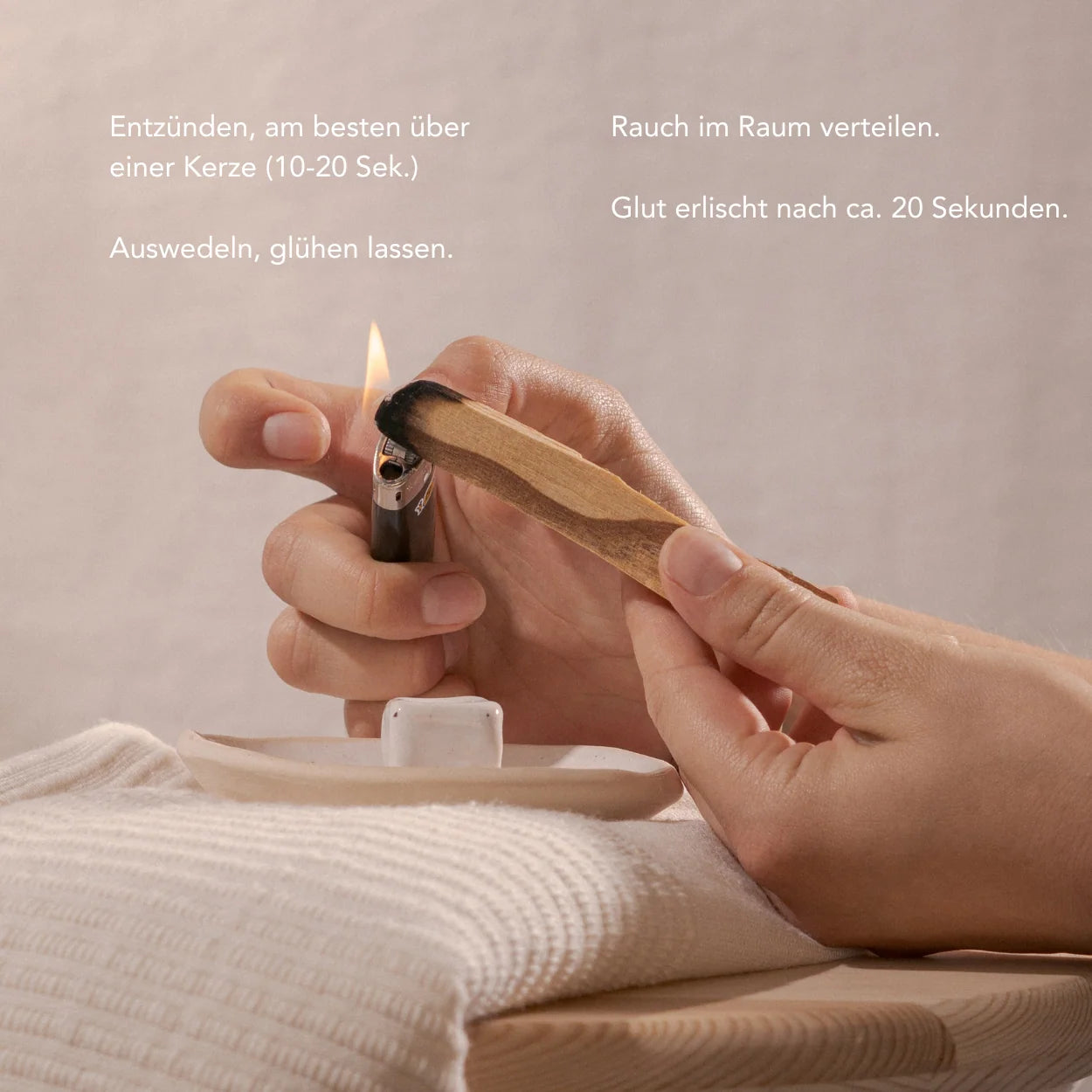 no need for more - Natürliches Holz Räucherwerk - "Palo Santo"