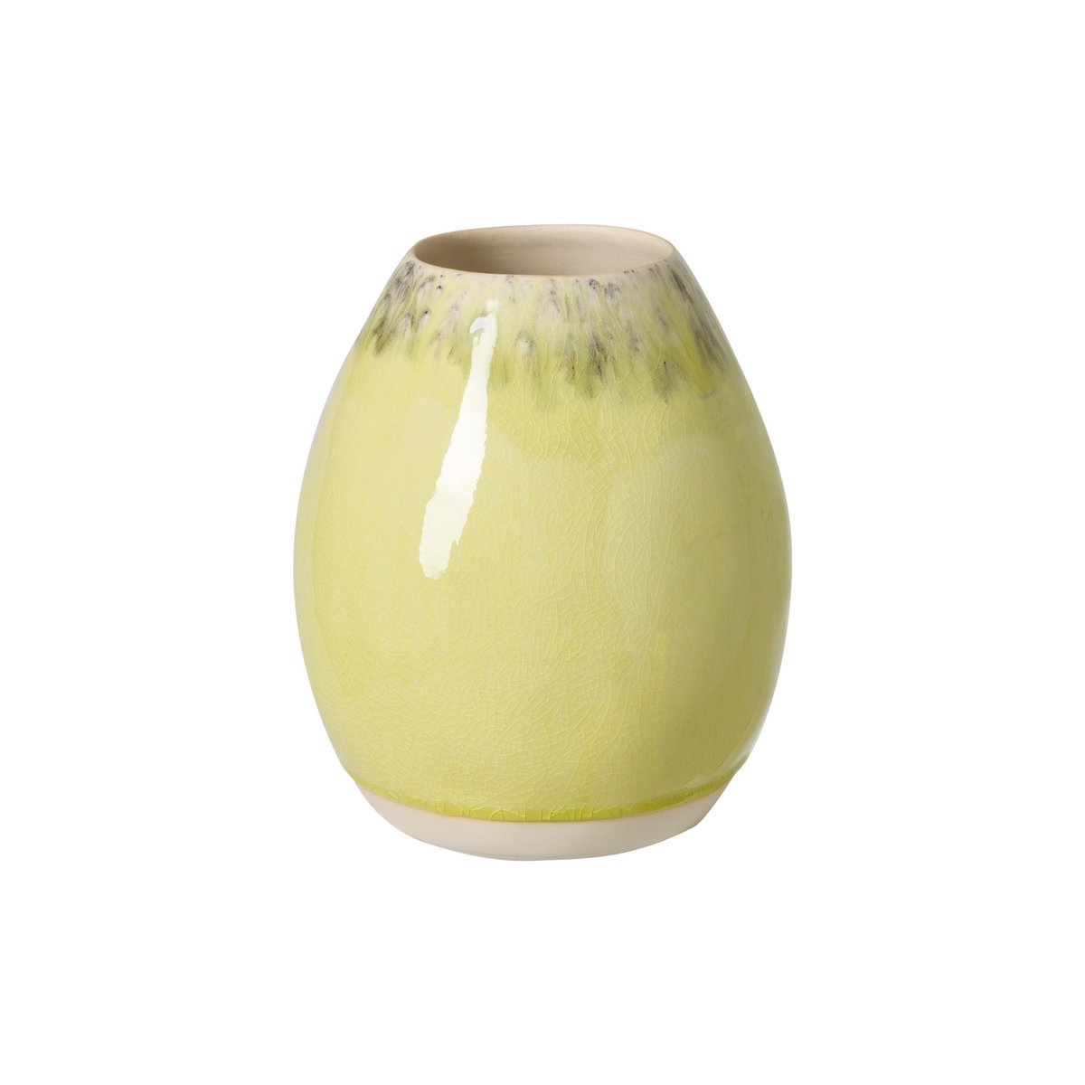 Costa Nova Steingut Madeira Vase Lemon Gelb