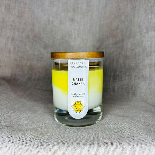 Soja-Duftkerze - "Solarplexuschakra" - Yogakerze