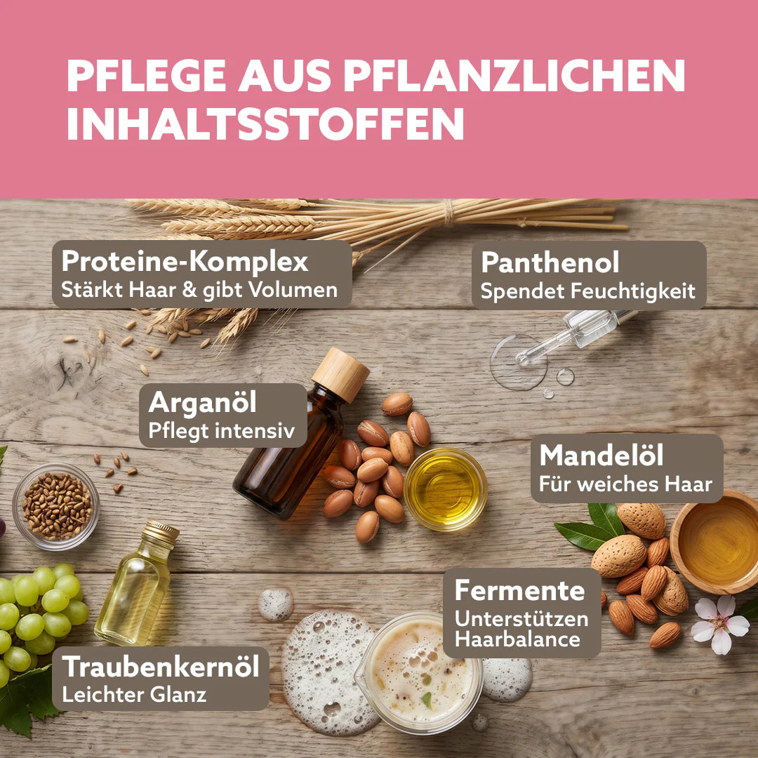Puremetics | Volumen Shampoo-Fluff „Reismilch“ – Protein Shampoo Konzentrat für mehr Fülle & Griff | Puremetics