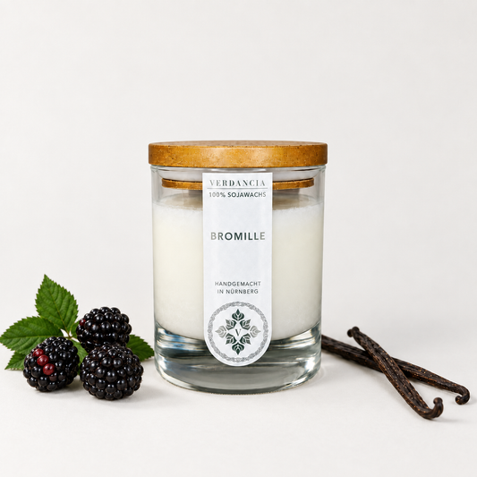 Bromille | Duftkerze Sojawachs – Brombeere & Vanille – süß & fruchtig