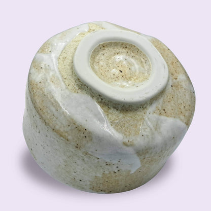 Japanische Matcha Schale - Chawan Yuki - handgemacht aus Keramik - 12x8cm - Verdancia