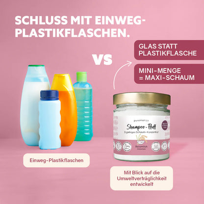 Puremetics | Volumen Shampoo-Fluff „Reismilch“ – Protein Shampoo Konzentrat für mehr Fülle & Griff | Puremetics