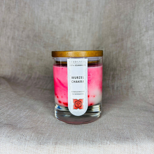 Soja-Duftkerze - "Wurzelchakra" - Yogakerze
