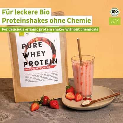 Bio Whey Protein Pulver Erdbeere - Verdancia