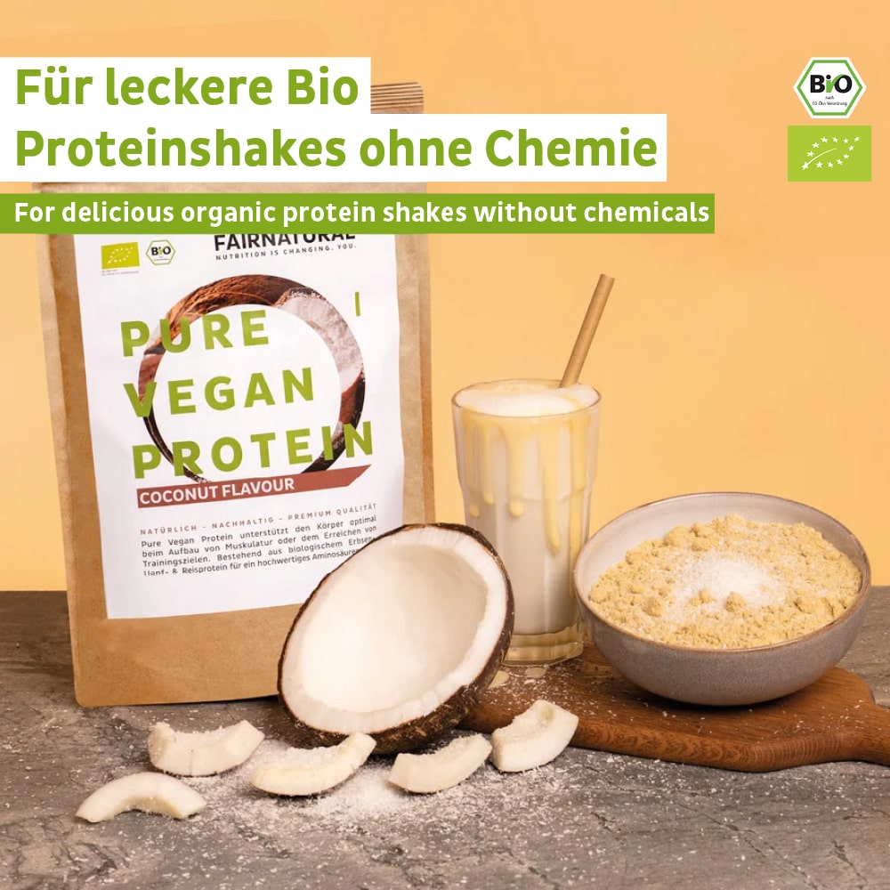 Bio Veganes Proteinpulver Kokos ohne Soja - Verdancia