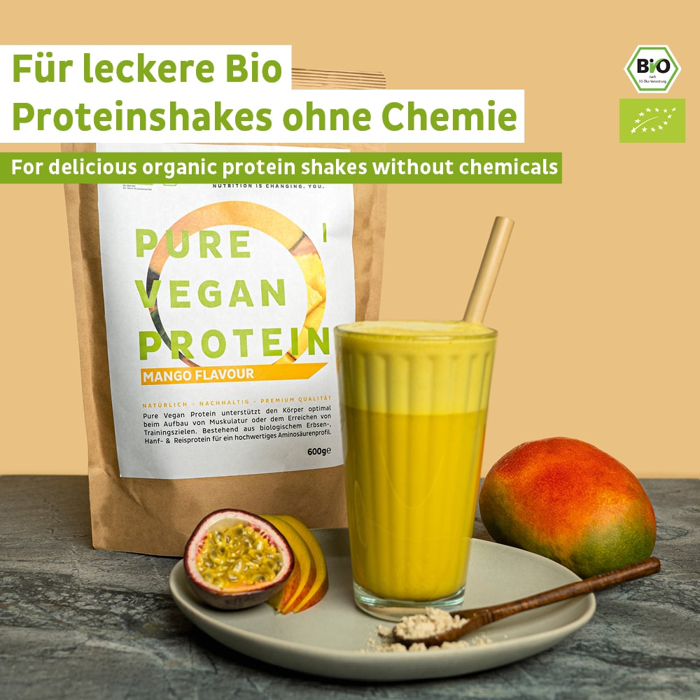 Bio Veganes Proteinpulver Mango ohne Soja - Verdancia