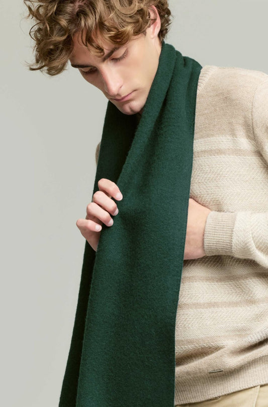 KUNA | Alpaka Webschal Adrian – 100 % Baby-Alpaka | Pasteltöne - Apu Kuntur - Verdancia