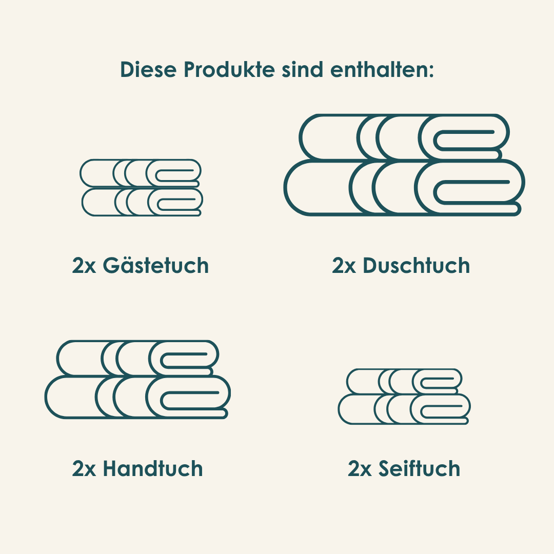 Finole  Plush Everyday Handtücher Set aus ägyptischer Baumwolle