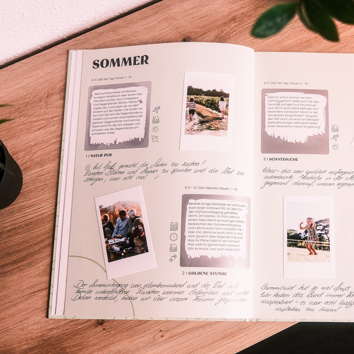 Memories2Make Challengebuch für Familien mit Familienmoods, 32 Abenteuer und Momente für unvergessliche Familienerinnerungen