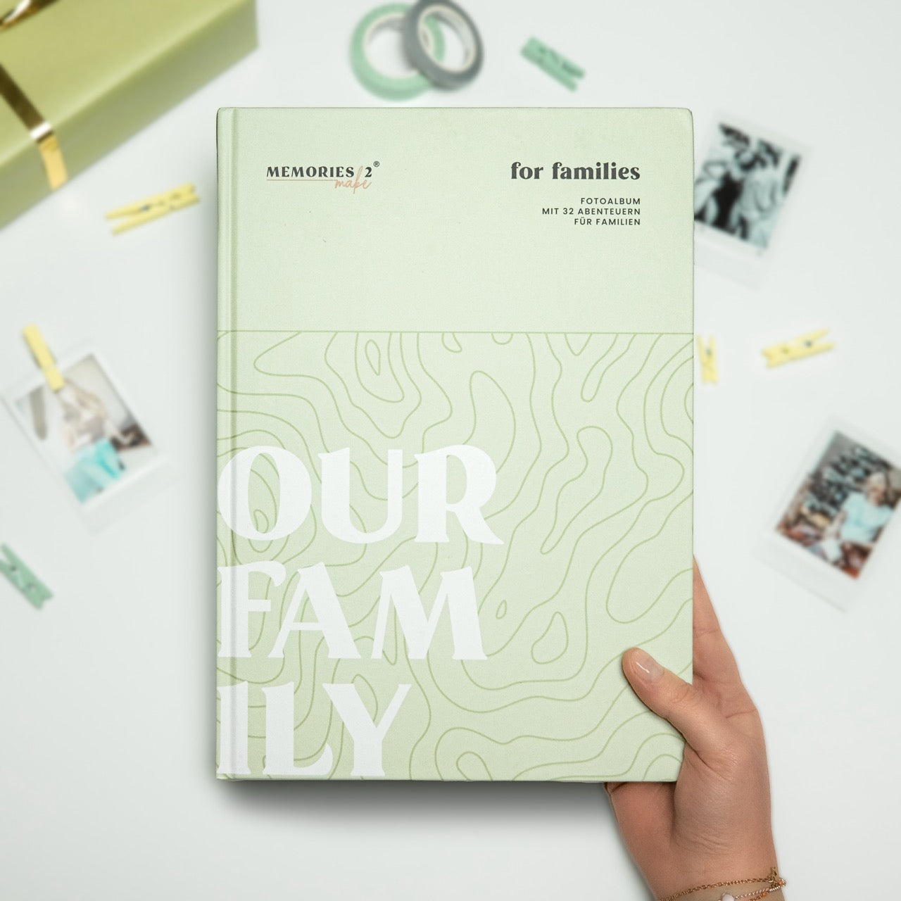 Memory2Make Familien-Challengebuch mit 32 Abenteuern für gemeinsame Momente und unvergessliche Familienerlebnisse.