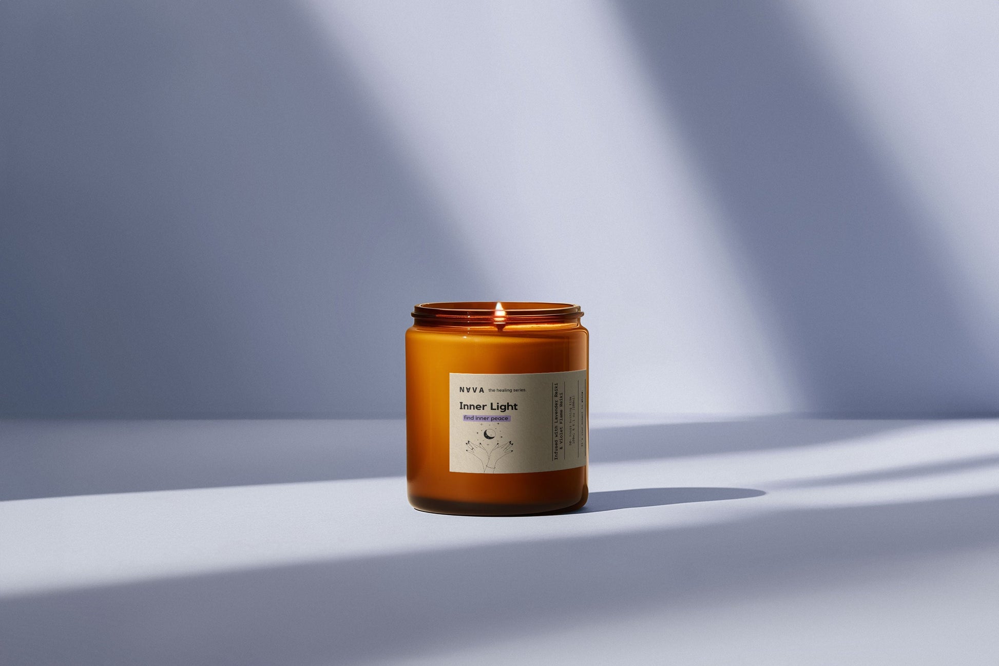 Nava Berlin Inner Light Kerze – 100 % Bio-Sojawachs für Ruhe & Heilung - Verdancia