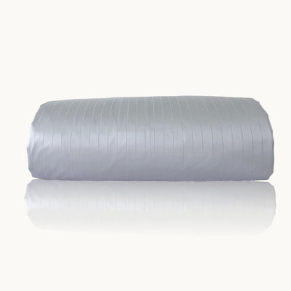 Finole Jacquard-Pinstripes Deckenbezug aus ägyptischer Baumwolle, seidig und elegant, für ein edles Schlafzimmer, ganzjähriger Komfort