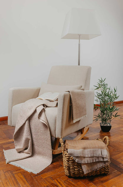 KUNA - Vivir Decke – 70 % Baby‑Alpaka & 30 % Schurwolle (Eco Line) - Verdancia