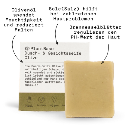 Shower and facial soap Olive