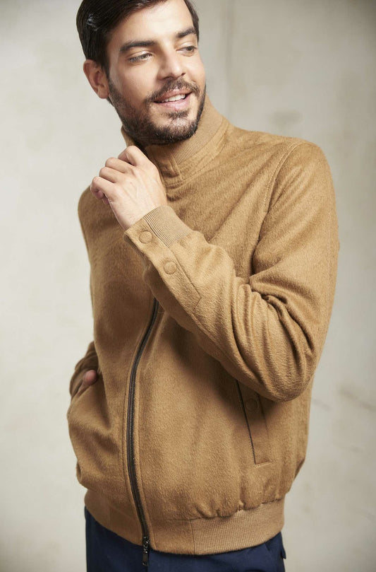 KUNA | Bomberjacke NADRIAN aus Alpaka-Wolle – Essentials für Herren - Verdancia