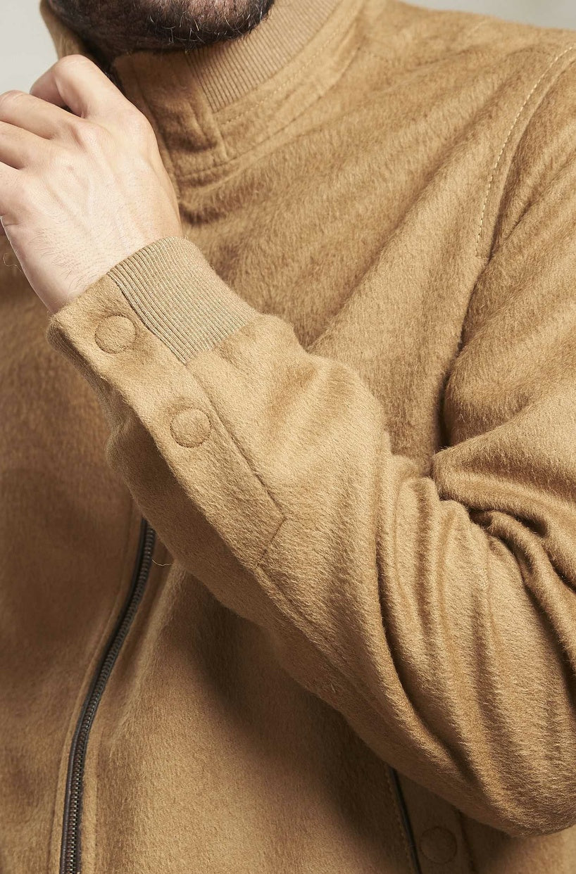 KUNA | Bomberjacke NADRIAN aus Alpaka-Wolle – Essentials für Herren - Verdancia