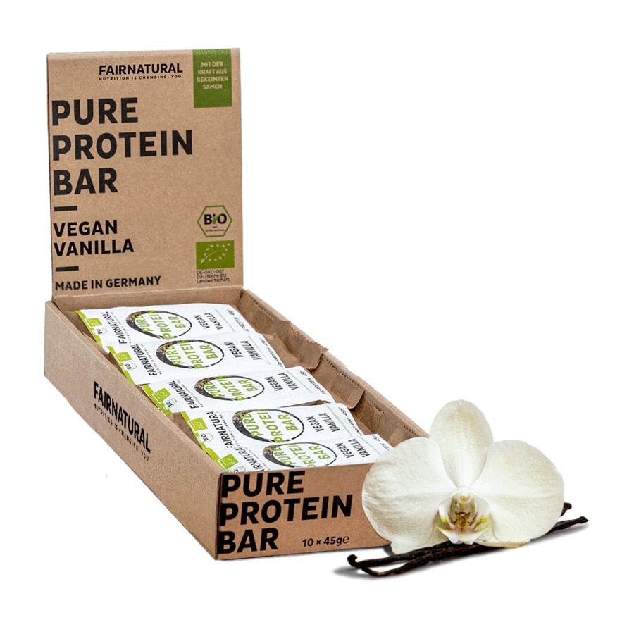 Bio Proteinriegel Vegan Vanille ohne Soja - Verdancia