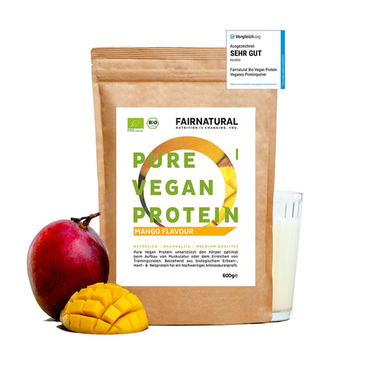 Bio Veganes Proteinpulver Mango ohne Soja - Verdancia