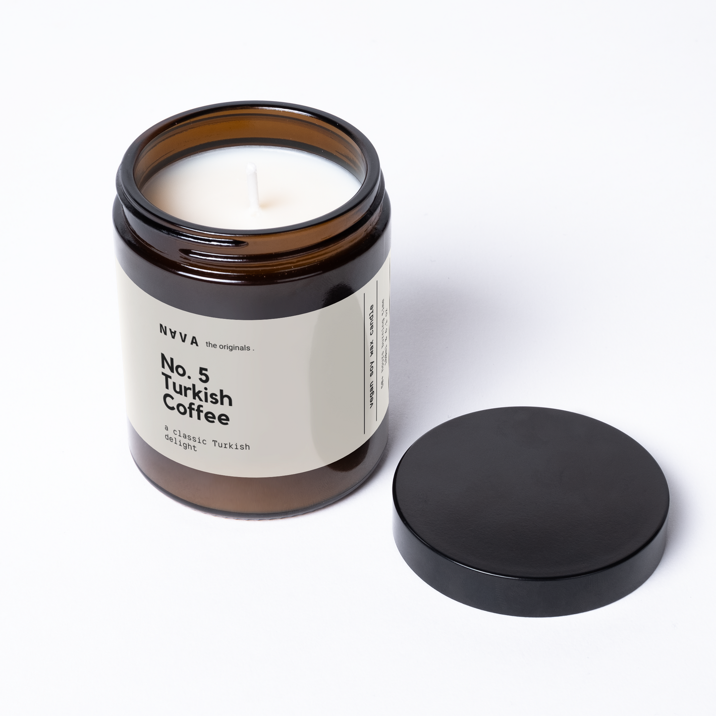 Nava Berlin - Turkish Coffee Kerze – 100 % Bio-Sojawachs, handgemacht - Verdancia