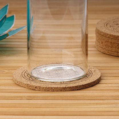 Cork coasters set of 6