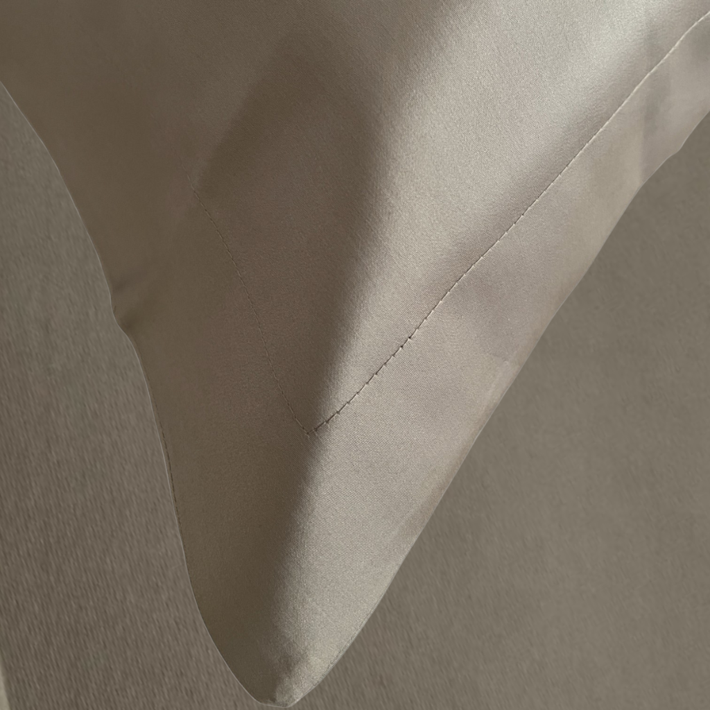 Finole Satin Kissenbezug aus 100% ägyptischer Baumwolle, seidig glatt, glänzend und haarschonend, für luxuriösen Schlafkomfort