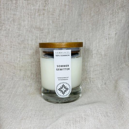 Soja Duftkerze - "Sommergewitter" - Verdancia