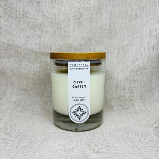 Soja Duftkerze - "Zitrusgarten" - Verdancia
