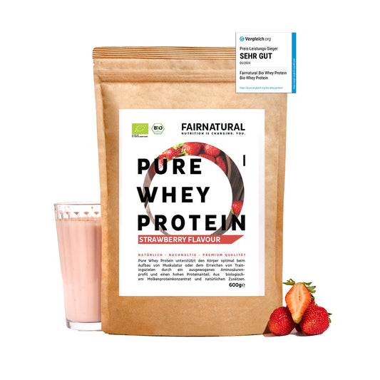 Bio Whey Protein Pulver Erdbeere - Verdancia