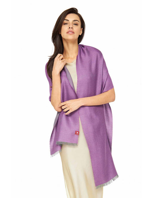 Apu Kuntur | Alpaka‑Seiden‑Schal Duo – 70 % Baby‑Alpaka 30 % Seide - Verdancia