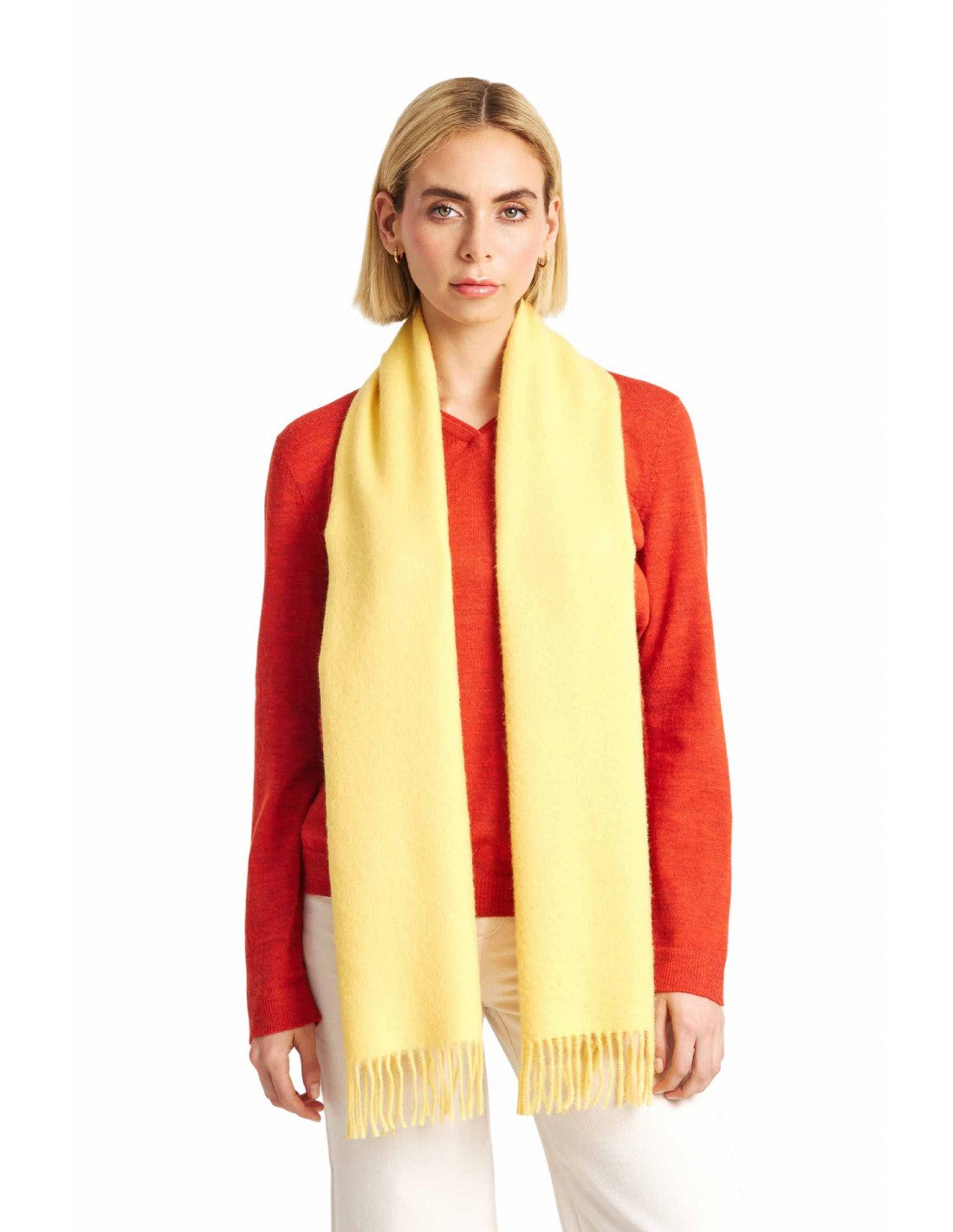 KUNA | Alpaka Webschal Adrian – 100 % Baby-Alpaka | Pasteltöne - Apu Kuntur - Verdancia 3