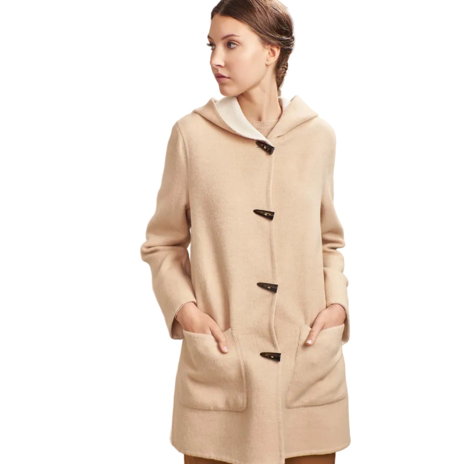 ANASTASIA Alpaca Reversible Coat for Women | Baby Alpaca – KUNA
