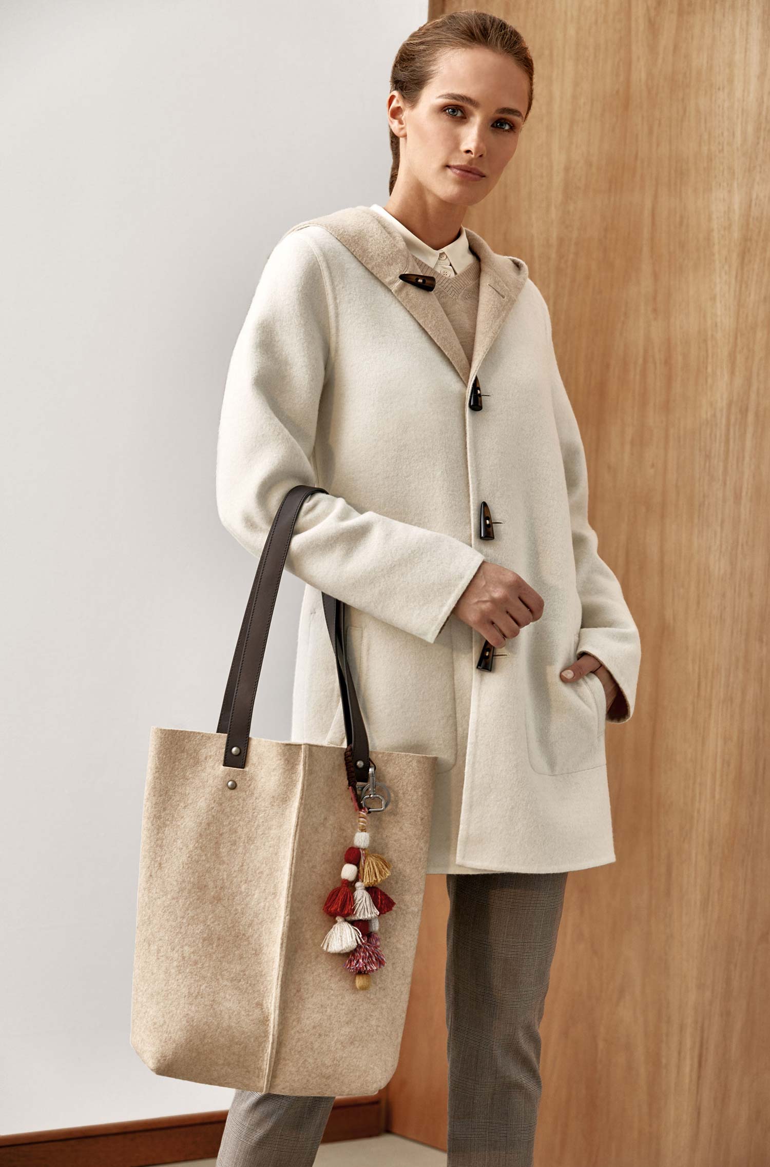 KUNA - Alpaka Wende-Mantel ANASTASIA – Zwei Mäntel in Einem - Verdancia