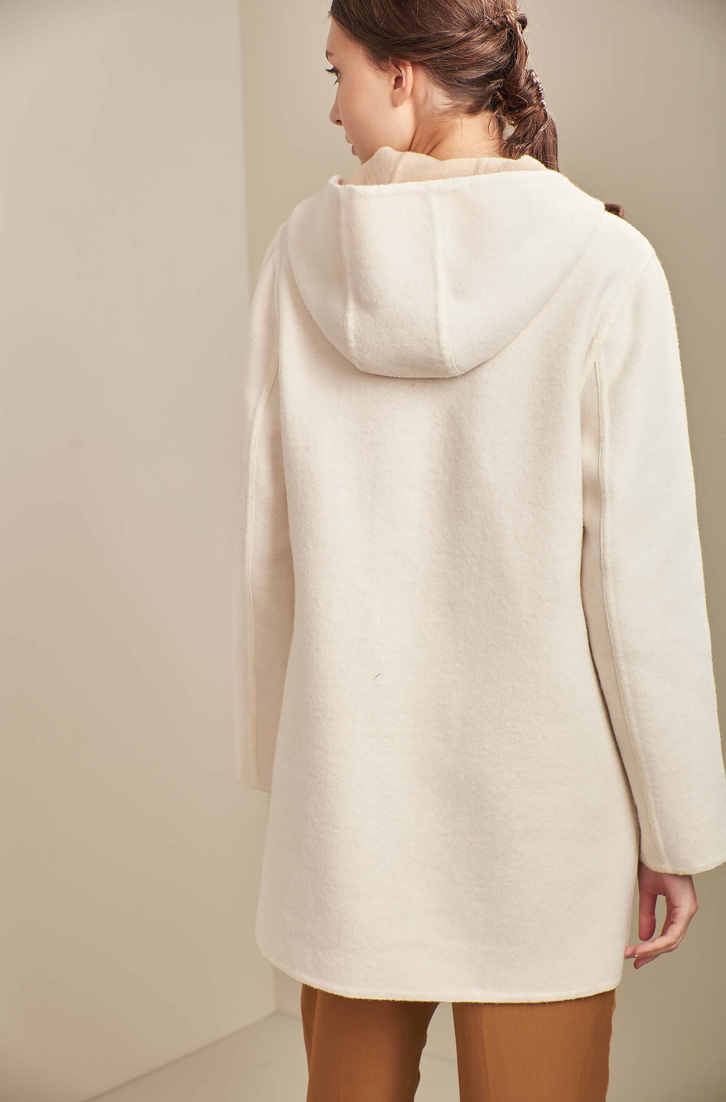 KUNA - Alpaka Wende-Mantel ANASTASIA – Zwei Mäntel in Einem - Verdancia