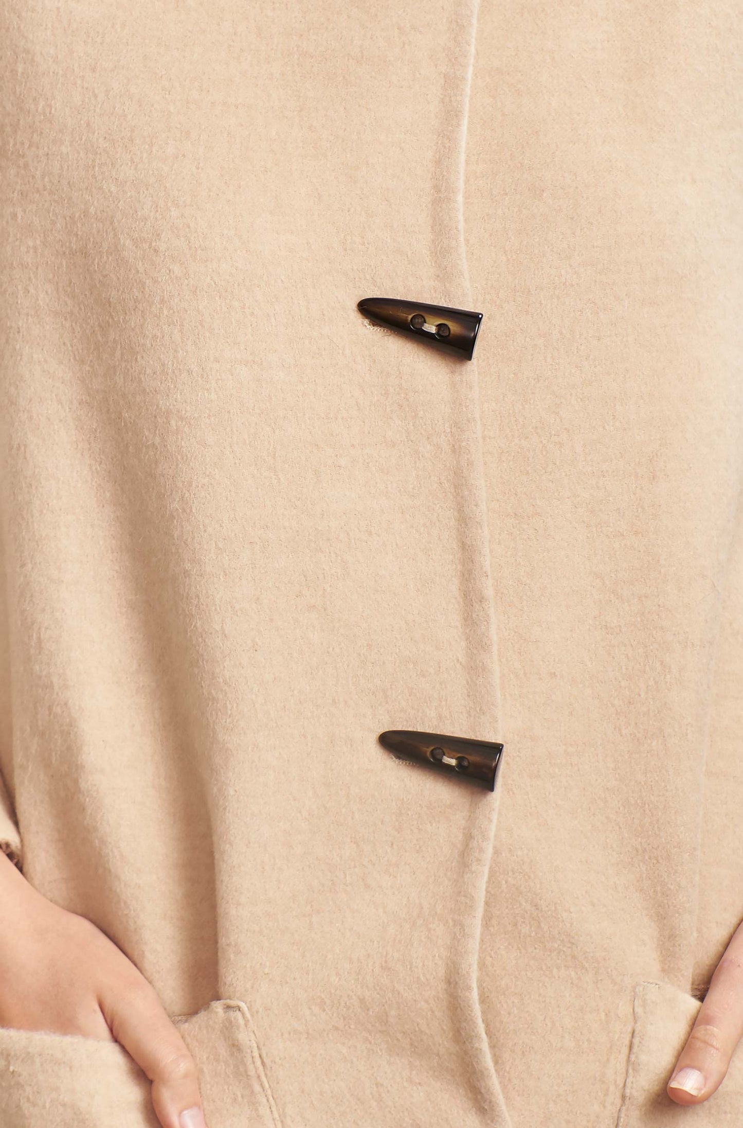 KUNA - Alpaka Wende-Mantel ANASTASIA – Zwei Mäntel in Einem - Verdancia