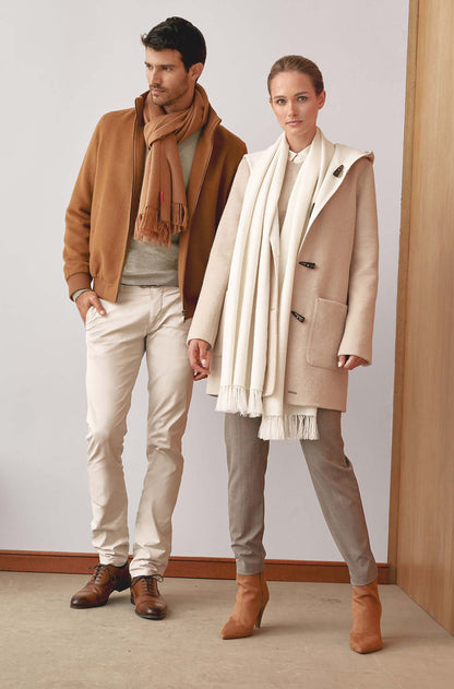 KUNA - Alpaka Wende-Mantel ANASTASIA – Zwei Mäntel in Einem - Verdancia