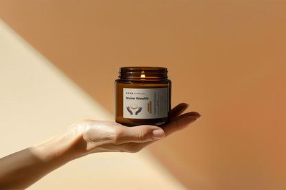 Nava Berlin Divine Wealth Kerze – 100 % Bio-Sojawachs für Fülle & Wohlstand - Verdancia