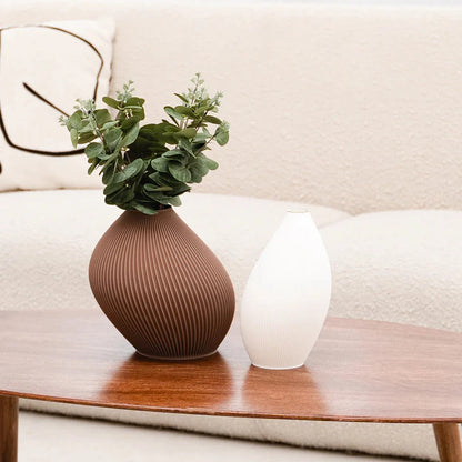 recozy - Bent 2 Vase - Hazel Brown