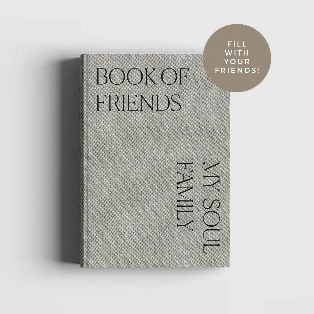 Frontseite zum Freundebuch für Erwachsene - Book of Friends - Cozy Publishing