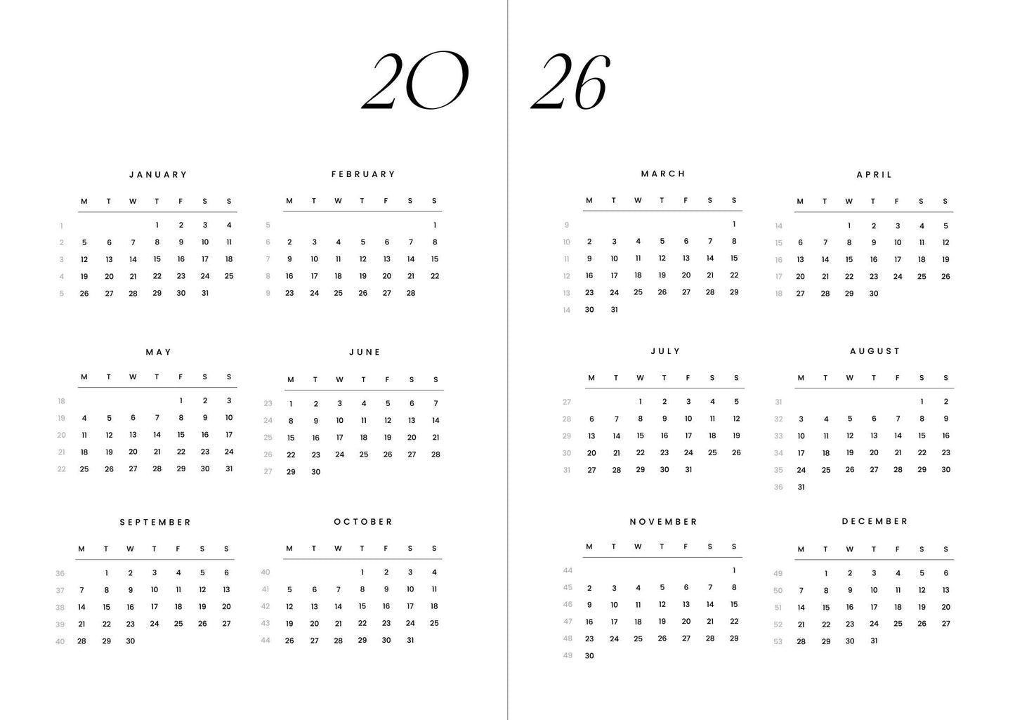 Cozy Publishing - Gemütlicher Planer 2026 | Nachthimmel – „Ziele nach dem Mond, Liebling“ | Kalender - Verdancia