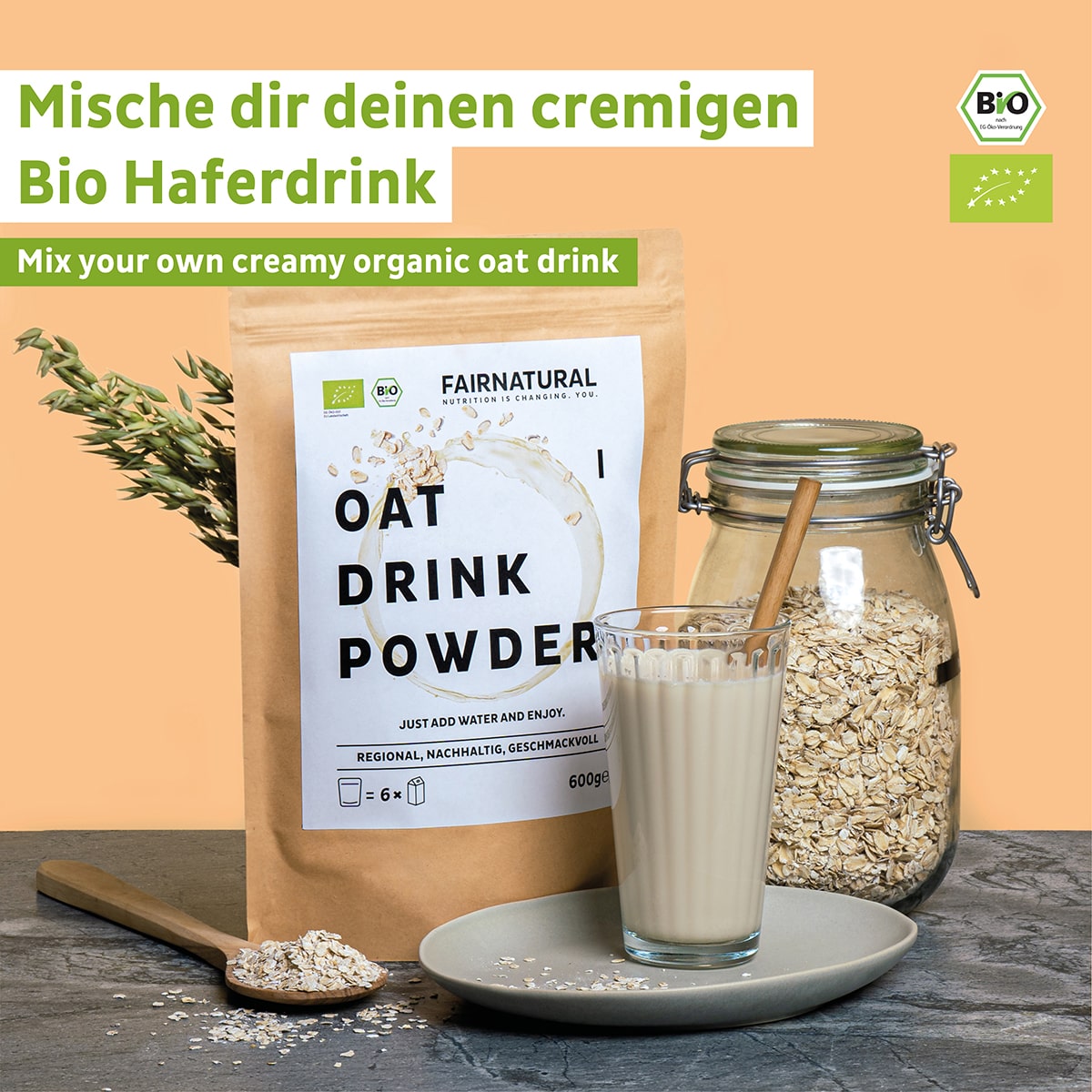 Bio Hafermilch Pulver - Verdancia