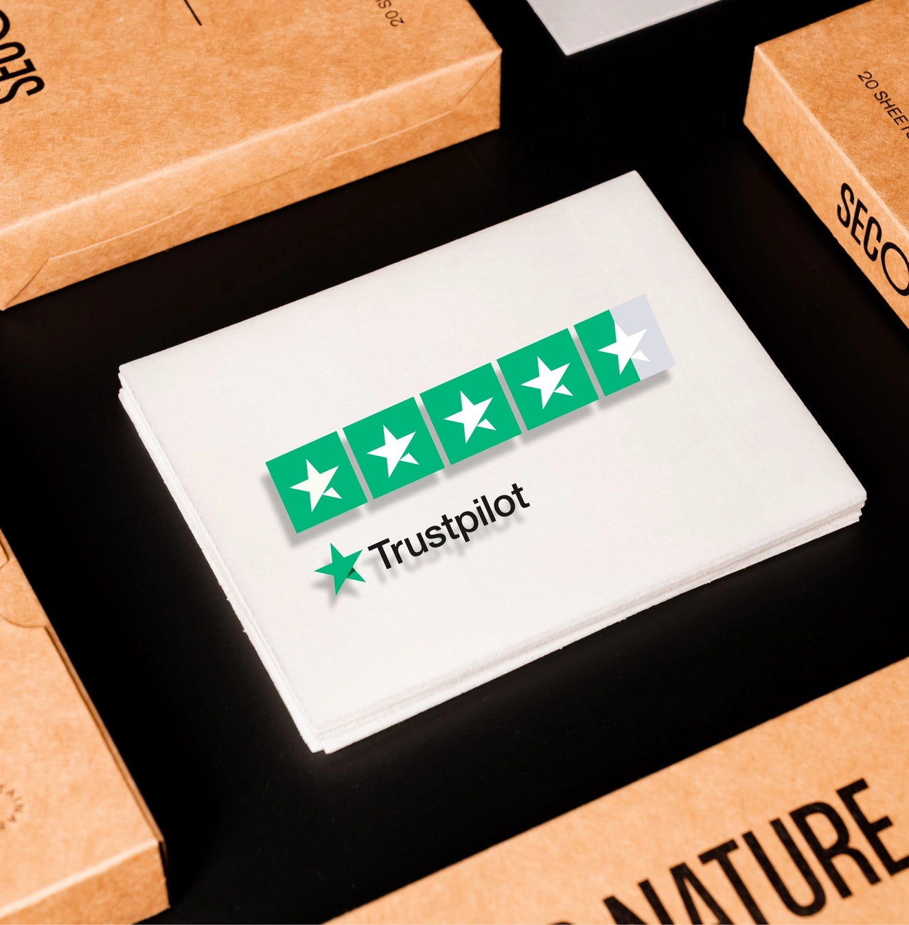 Trustpilot 4,5 Sterne bewertung für Second Nature