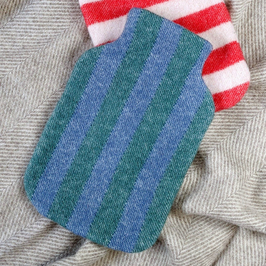 Coudre Berlin - Wärmflasche - STRIPES greenstone / denim - Verdancia