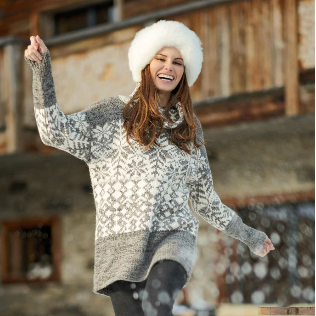 Apu Kuntur - Alpaka Fellmütze - 100% Alpaka-Fell - Verdancia weiss