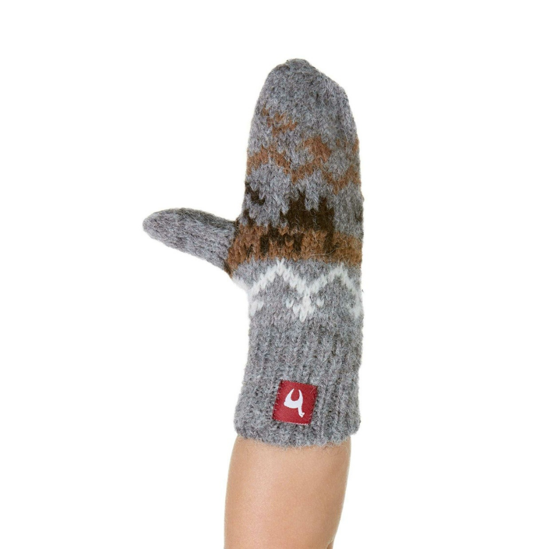 Apu Kuntur - Alpaka Kinder Fausthandschuhe NATURA – 100% naturbelassenes Alpaka | Verdancia 3