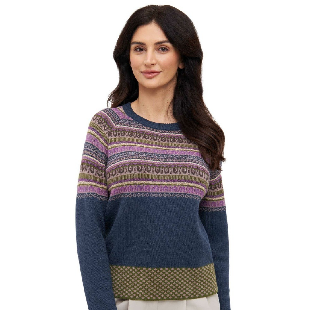 Apu Kuntur - Alpaka Pullover COLORES ANDEN – Kuscheliger Jacquard-Strick aus 100 % Baby Alpaka - Verdancia