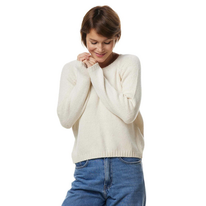 Apu Kuntur - Alpaka Rundhals Pullover ELLA – Baby Alpaka & Bio-Pima Baumwolle - Verdancia